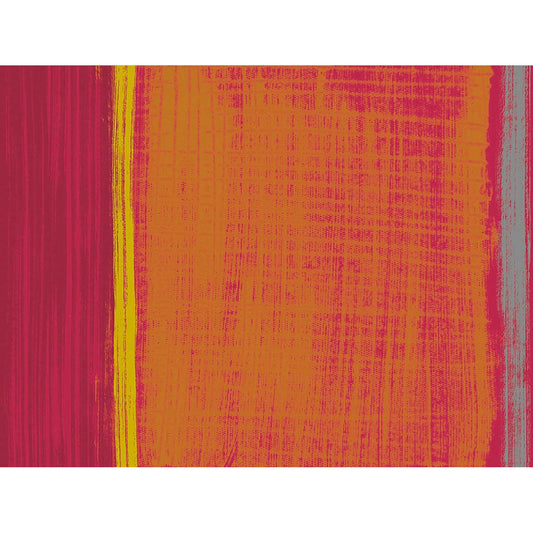 Die abstrakte Bemalung mit vertikalen roten, orangen, gelben und grauen Streifen verleiht den Papier-Tischsets 30x40 cm von Gustav by Duni GmbH (Packung 250 Stück) einen auffälligen, strukturierten Look - ideal für jeden Anlass in der Gastronomie.