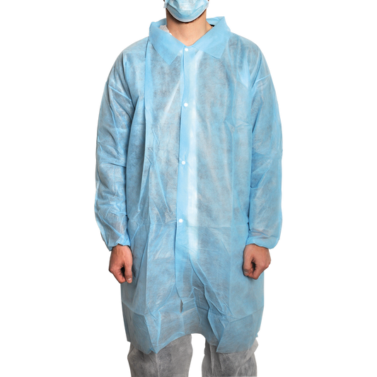 MaiMed-Coat V, płaszcz gościnny z polaru zapinany na 4 zatrzaski, ok. 120cm