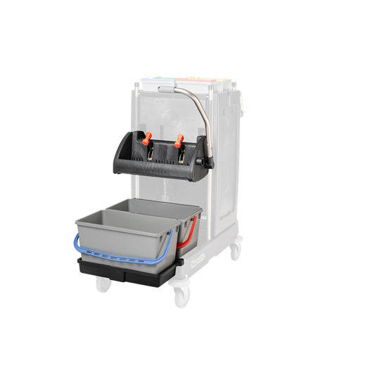 Zestaw prasy płaskiej Numatic SRK3S-VA, wiadro 2 x 22 litry, miska na wiadro | Opakowanie (1 szt.)