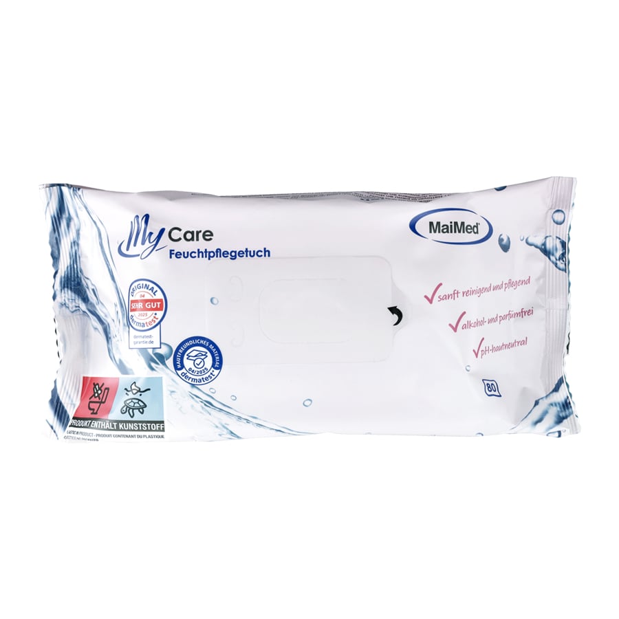 Chusteczki nawilżane MyCare 16,5cm x 16,5cm | Opakowanie (80 sztuk)