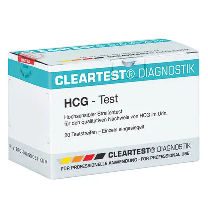 Zestaw testów ciążowych Cleartest HCG: 20 sztuk, towar IMPORT | Opakowanie (20 testów)