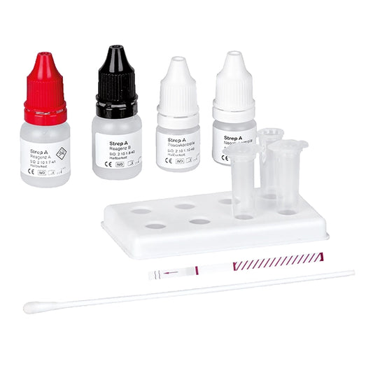 Najwyraźniejszy test strep -kaset - 10 pasków testowych | Paczka (10 testów)