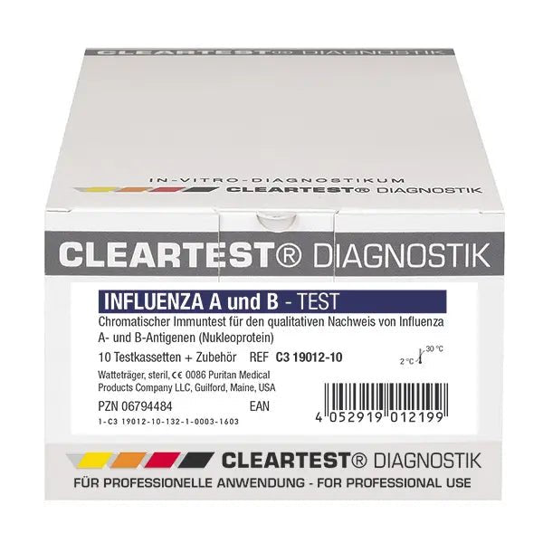 Cleartest Typ grypy: A i B Opakowanie: 5 testów | Opakowanie (5 testów)