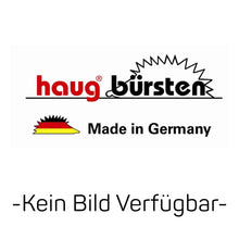 Logo pokazuje "Haug Bürsten KG", "Made in Germany", stylizowane SZKLANE WAZONY I SZCZOTKA DO DEKANTERA Z ELASTYCZNĄ GŁÓWKĄ SZCZOTKI, małą niemiecką flagę oraz informację "-Brak dostępnego obrazu-", co oznacza, że obraz nie jest dostępny.