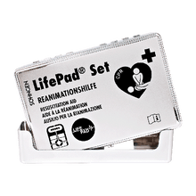 Zestaw LifePad® w kolorze chromowym wraz z uchwytem ściennym