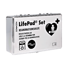 Zestaw LifePad® w kolorze chromowym wraz z uchwytem ściennym