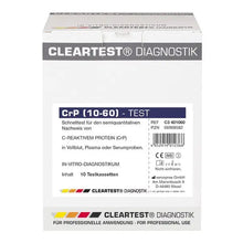 Cleartest CrP HS (10/60) Wysoka czułość Odcięcie: 10 mg/l Odniesienie: 60 mg/l Opakowanie: 10 testów | Opakowanie (10 testów)