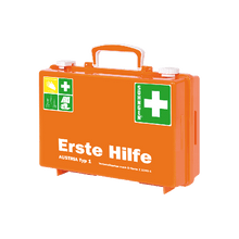 Erste Hilfe Koffer SN-CD orange mit Füllung nach ÖNORM Z 1020 1