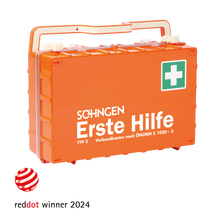 Erste-Hilfe-Koffer orange DYNAMIC-GLOW L ÖNORM Z 1020-2