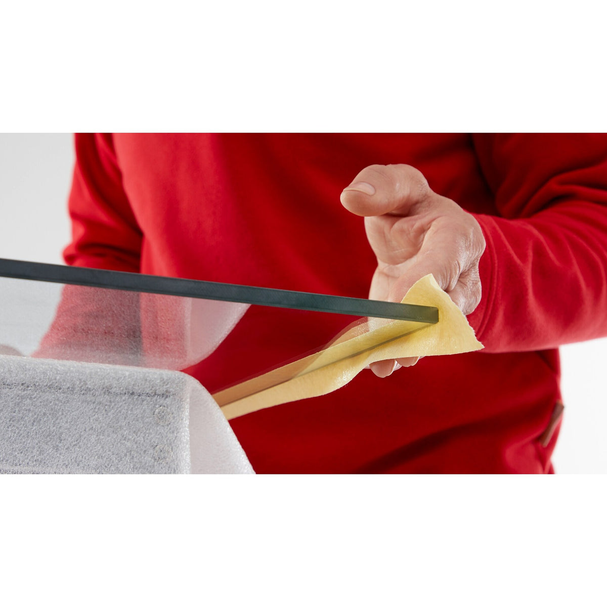 tesakrepp 4322 Universal-Papierabdeckband, beige – Anwendung