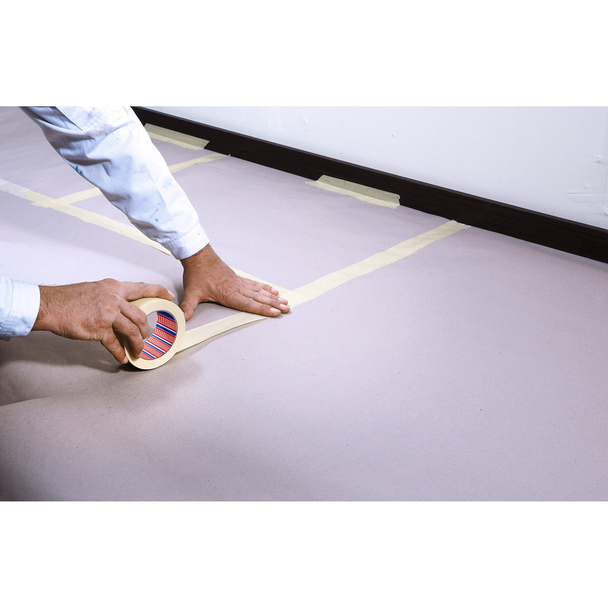 tesa Professional 4323 Abdeckband, hellbeige, mit Etikett – Anwendung