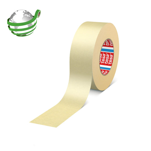 tesakrepp 4324 – papierowa taśma maskująca, pastelowożółta, 50 m x 12 mm