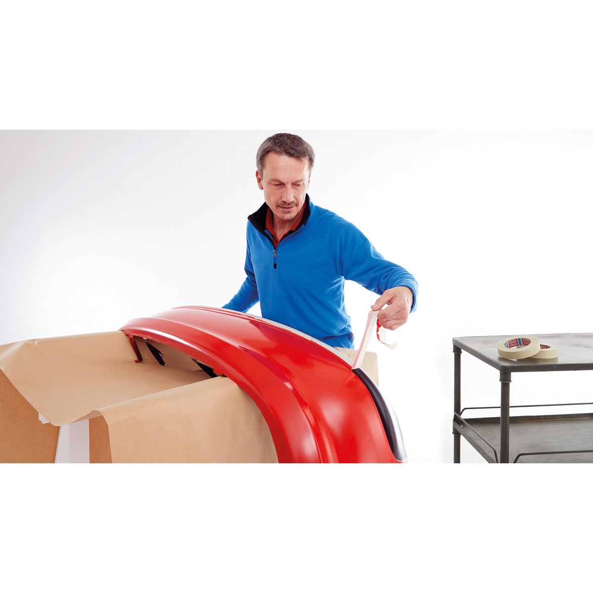 tesakrepp 4330 Papierabdeckband, chamois – Anwendung