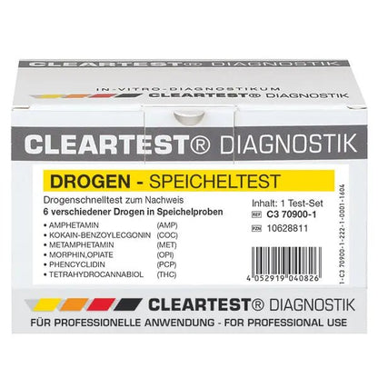 Najczystszy test śliny na narkotyki AMP50/MET50/OPI40/COC20/THC25/BZO20 Opakowanie: 5 testów | Opakowanie (5 testów)