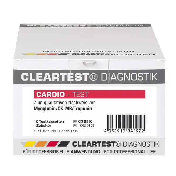 Cleartest Cardio Myglobin/CK-MB/Trop I Opakowanie: 10 testów | Opakowanie (10 testów)
