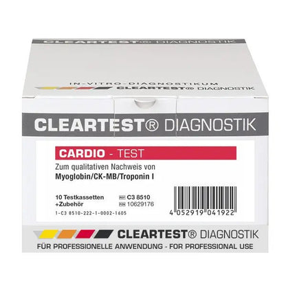 Cleartest Cardio Myglobin/CK-MB/Trop I Opakowanie: 10 testów | Opakowanie (10 testów)