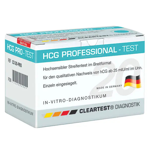 Test ciążowy Cleartest HCG-Professional, opakowanie: 20 testów | Opakowanie (20 testów)
