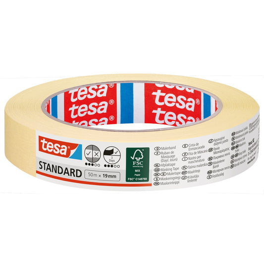 Taśma malarska tesa Standard 50 m x 19 mm