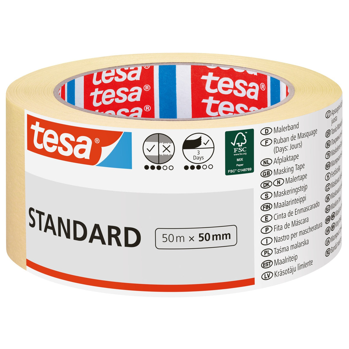 tesa Malerband Standard 50 m x 50 mm