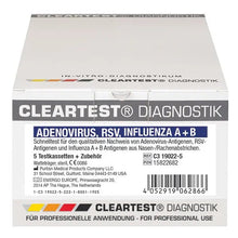 Cleartest Adenowirus, RSV, Grypa A+B
