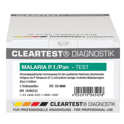 Cleartest Malaria P.f./Pan Opakowanie: 5 kaset testowych | Opakowanie (5 testów)