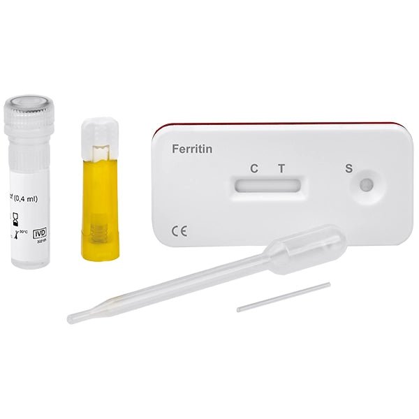 Cleartest Ferritin Pack: 10 kaset testowych | Opakowanie (10 testów)