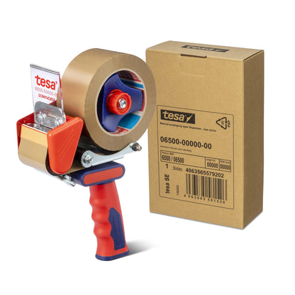 tesa 6500 Verpackungsklebeband-Handabroller Geräuscharm für Rollen mit 50mm Breite – Anwendung