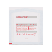 DERMOTEKT®  Kompres do ćwiczeń 10 x 10 cm, 2 sztuki, niesterylne
