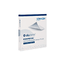 Kompres aluderm® 10 x 10 cm, opakowanie zawierające 10 sztuk
