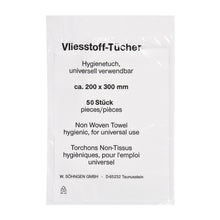 Chusteczki z włókniny 200 x 300 mm, po 50 sztuk