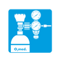 Piktogramm einzeln 80 x 80mm Sauerstoff