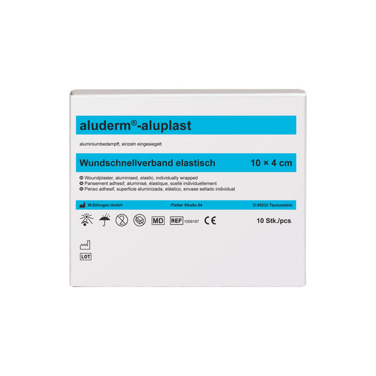 aluderm®-aluplast elastyczny – w odcinkach o wymiarach 1 m x 4 cm