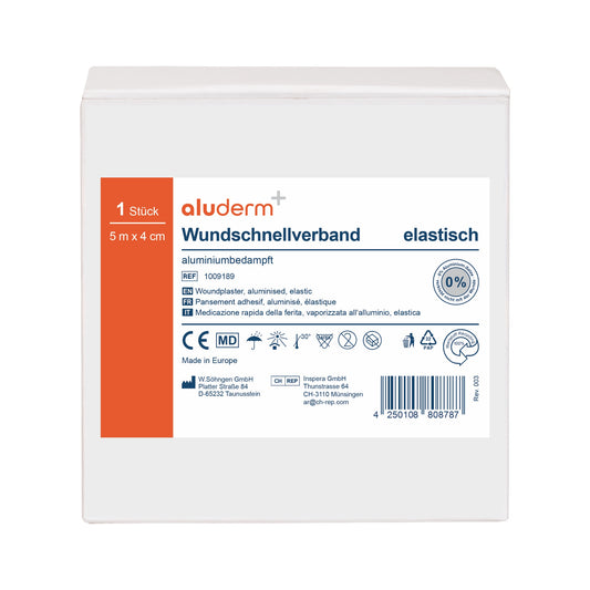 aluderm®-aluplast elastyczny – w rolkach 5 m x 4 cm