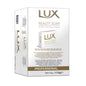 Opakowanie zawierające 100 sztuk mydełek LUX Professional Beauty Soap dla gości (po 15 g, łącznie 1,5 kg) od Diversey Deutschland GmbH & Co. OHG, z napisem "Professional" do użytku hotelowego i dla gości, z informacjami o produkcie i obrazkiem na białym pudełku.