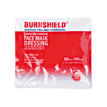 Sterylna maska na twarz Burnshield z pianką hydrożelową, 20 x 45 cm