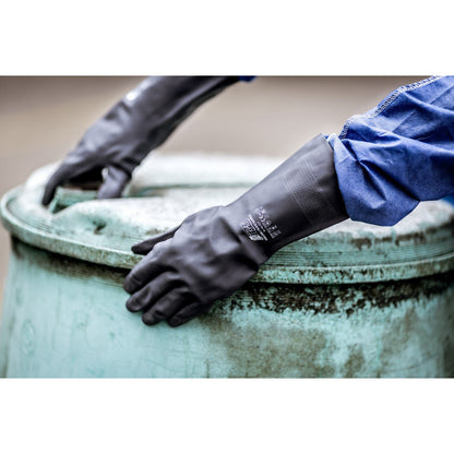NITRAS BLACK BARRIER, rękawice chroniące przed chemikaliami, czarne