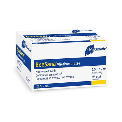 Kompres polarowy BeeSana®, niesterylny, 4-krotny, 40 g, 7,5 x 7,5 cm | Opakowanie (100 sztuk)