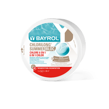 BAYROL Chlorilong Summer Bloc 0,5 kg 6in1 pielęgnacja basenu dla krystalicznie czystej wody | Opakowanie (500 g) 