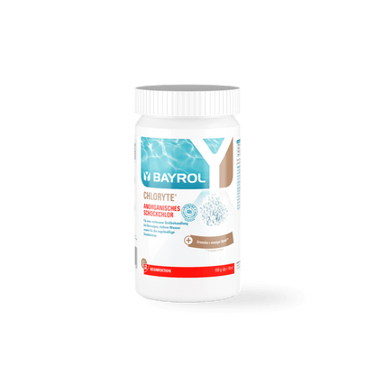 BAYROL Chloryte® Nieorganiczny granulat chloru o zawartości aktywnego chloru wynoszącej 70%.
