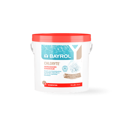 BAYROL Chloryte® Nieorganiczny granulat chloru o zawartości aktywnego chloru wynoszącej 70%.