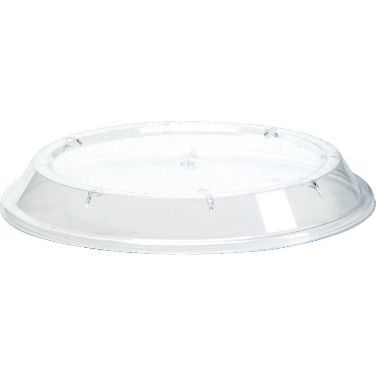 Pokrywka do produktu nr 119568 firmy Duni GmbH to przezroczysta, okrągła pokrywka z polistyrenu (106 x 106 x 14 mm), lekko wypukła, z gładką krawędzią i płaskim środkiem, idealnie dopasowana do opakowań na żywność. Opakowanie zawiera 100 sztuk.