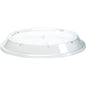 Pokrywka do produktu nr 119568 firmy Duni GmbH to przezroczysta, okrągła pokrywka z polistyrenu (106 x 106 x 14 mm), lekko wypukła, z gładką krawędzią i płaskim środkiem, idealnie dopasowana do opakowań na żywność. Opakowanie zawiera 100 sztuk.