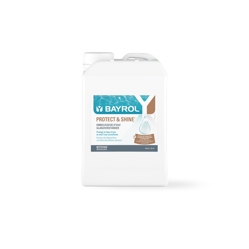 BAYROL Protect & Shine 2 L Chroni linię wodną przed osadami zabrudzeń | Kanister (2 l) 