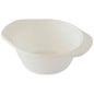 Miska wielofunkcyjna biała (149x122x50 mm) od Duni GmbH, wszechstronna biała miska z tworzywa sztucznego, jest pokazana pusta na białym tle - idealna dla gastronomii i cateringu. Opakowanie zawiera 100 sztuk.