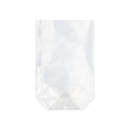 Torba Starpak 300 z przezroczystego PP stoi z płaskim dnem na białym tle.