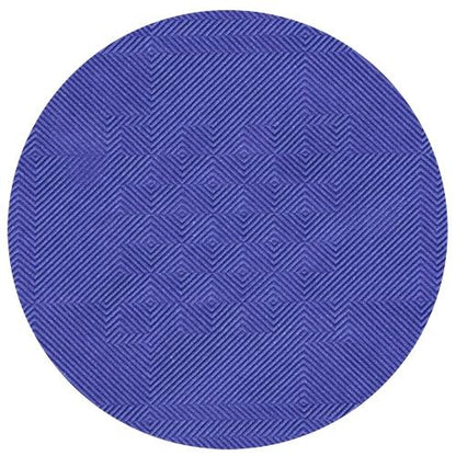 Papierowy obrus z wytłoczonym wzorem adamaszku (50 m x 1 m) firmy PAPSTAR GmbH to okrągły, fioletowy obrus z geometrycznym wzorem złożonym z ukośnych linii i rombów, które tworzą efekt strukturalnej iluzji optycznej.