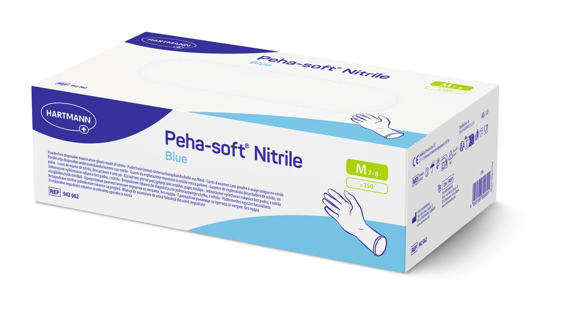 Peha-soft Nitryl Blue M | Opakowanie (150 sztuk)