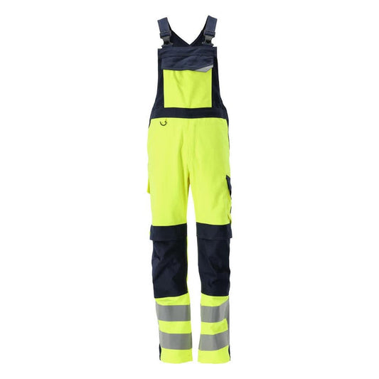 Ogrodniczki MASCOT® Davos Multisafe, odblaskowe żółto/czarno-niebieskie