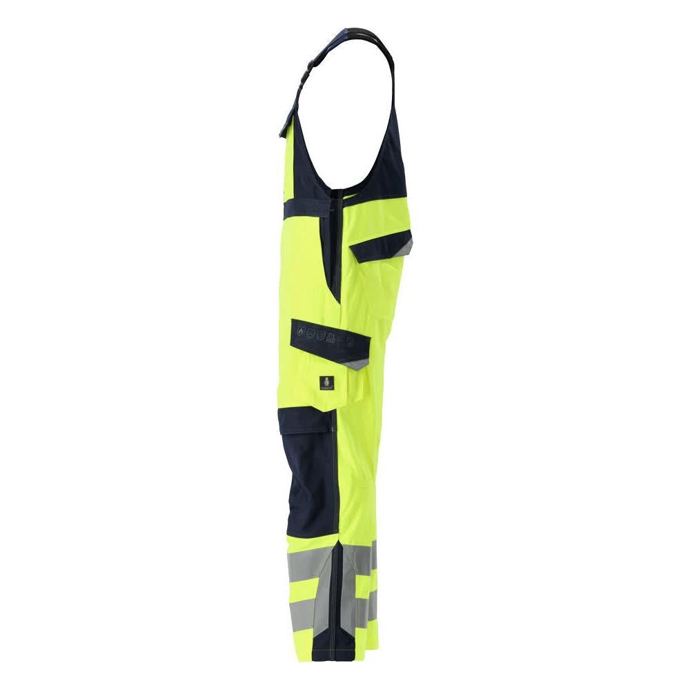 Ogrodniczki MASCOT® Davos Multisafe, odblaskowe żółto/czarno-niebieskie