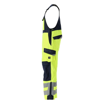 Ogrodniczki MASCOT® Davos Multisafe, odblaskowe żółto/czarno-niebieskie